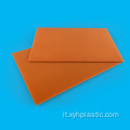Foglio laminato di carta fenolica nero/arancione elettrico